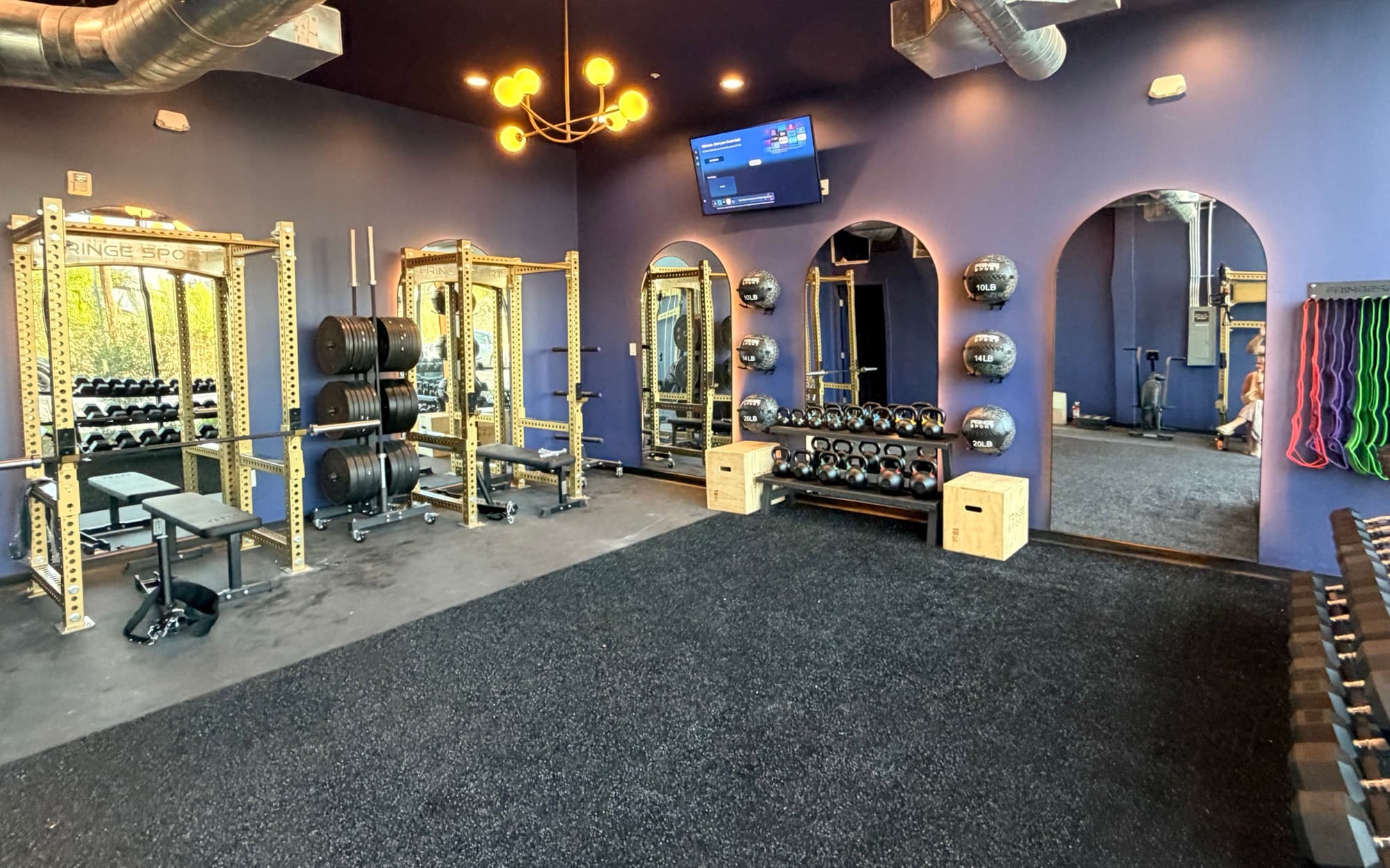 The Focus Room as it stands this week, racks and equipment in place