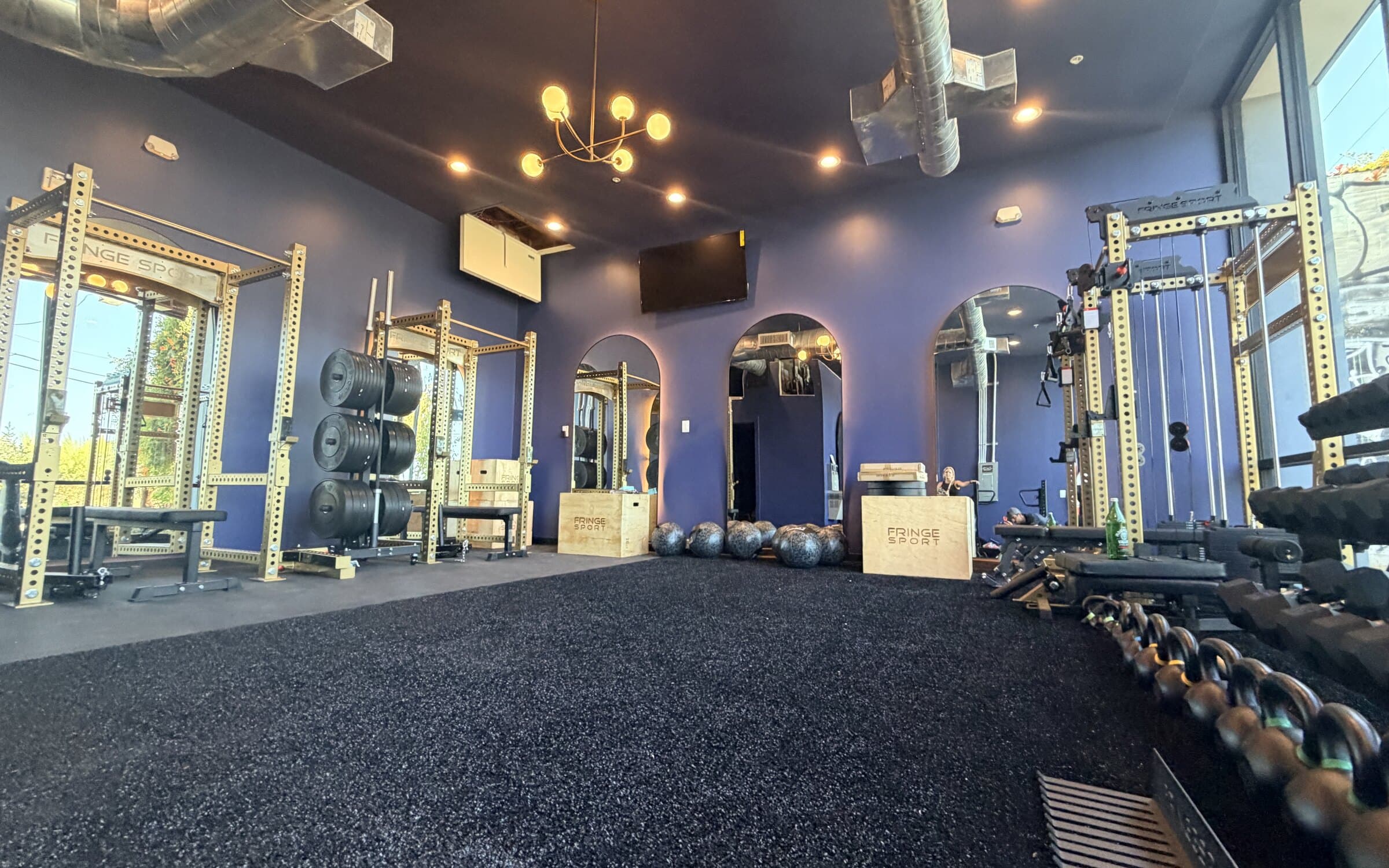 The Focus Room as it stands this week, racks and equipment in place